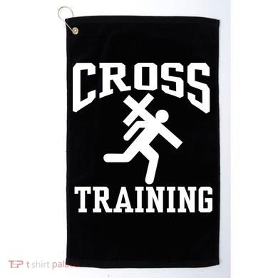Cross Training Jesus Christian Catholic Golf Towel