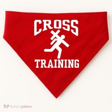 Cross Training Jesus Christian Catholic USA-Made Doggie Bandana