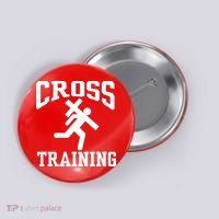 Cross Training Jesus Christian Catholic Button thumb 0