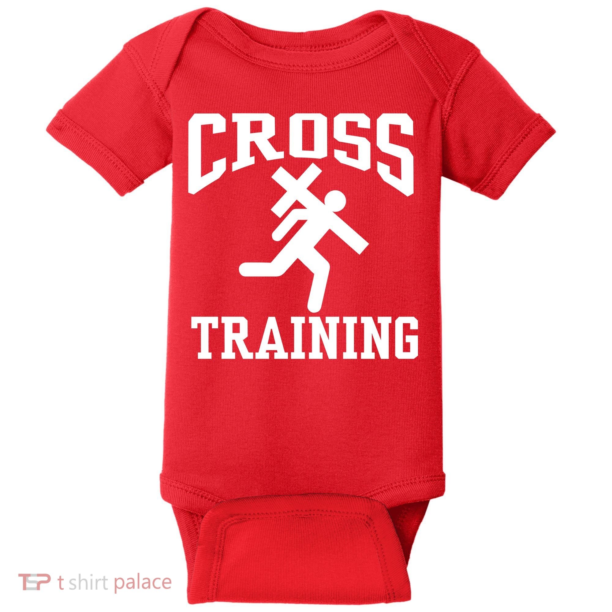 Cross Training Jesus Christian Catholic Baby Bodysuit