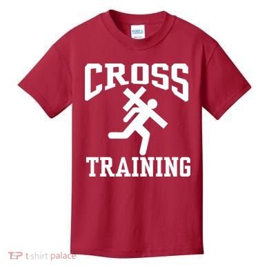 Cross Training Jesus Christian Catholic Kids T-Shirt