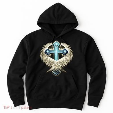 Cross With Wings Hoodie
