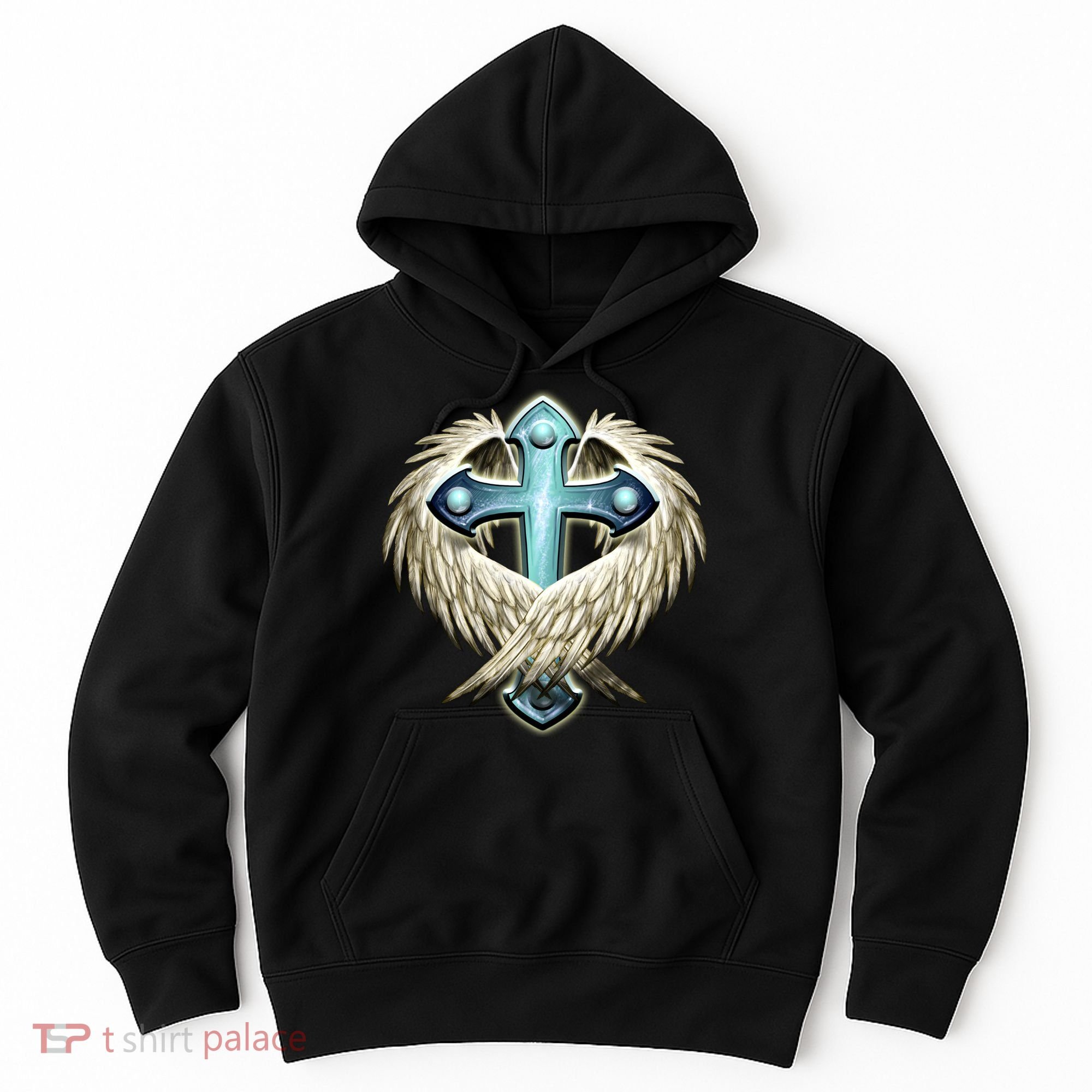 Cross With Wings Hoodie