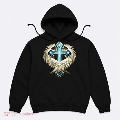 Cross With Wings Hoodie