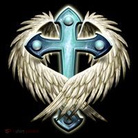 Cross With Wings Button thumb 1