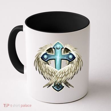 Cross With Wings Coffee Mug