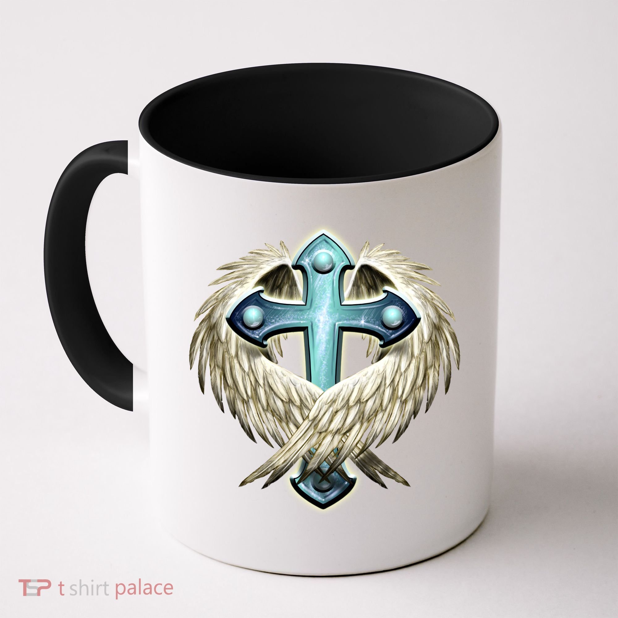 Cross With Wings Coffee Mug