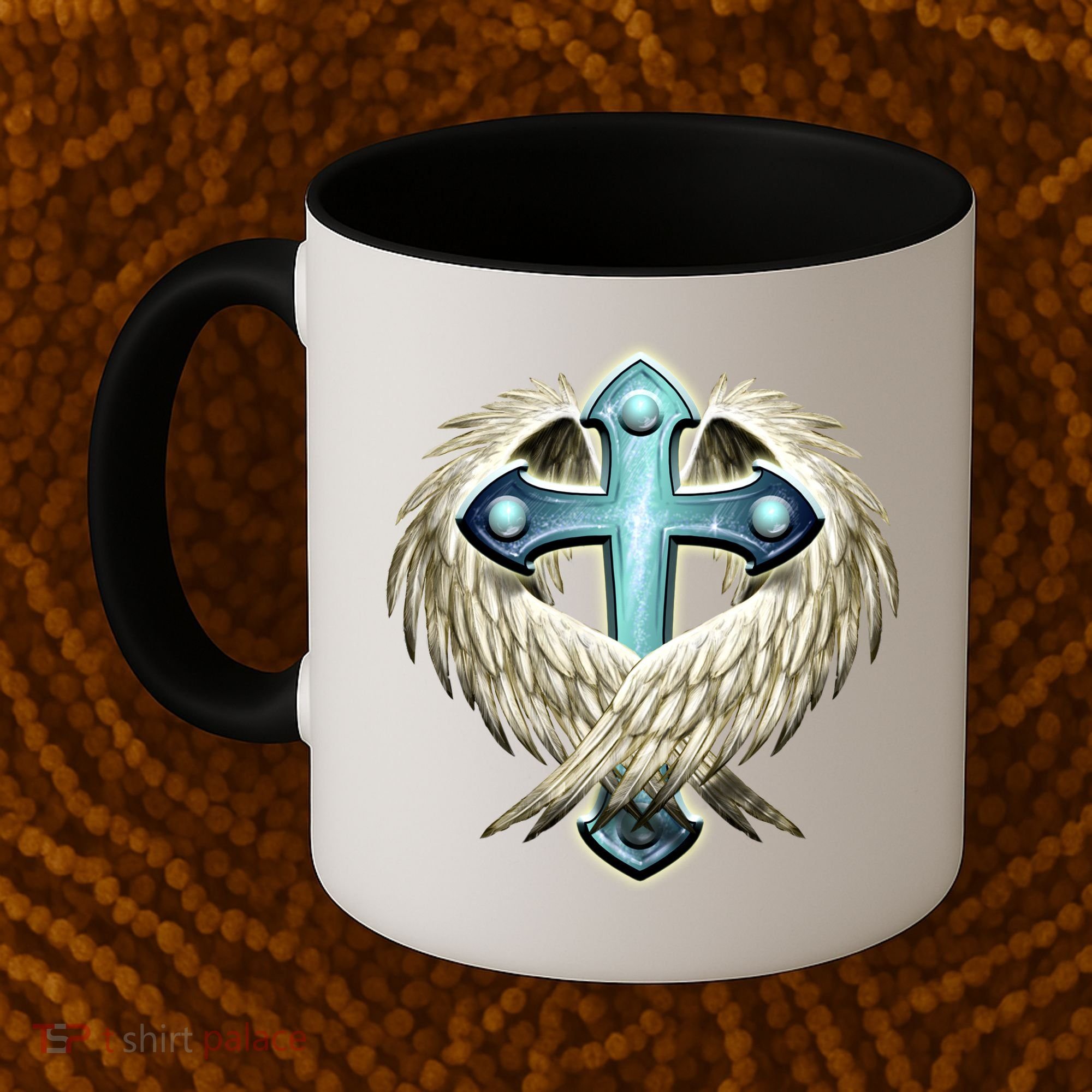 Cross With Wings Coffee Mug
