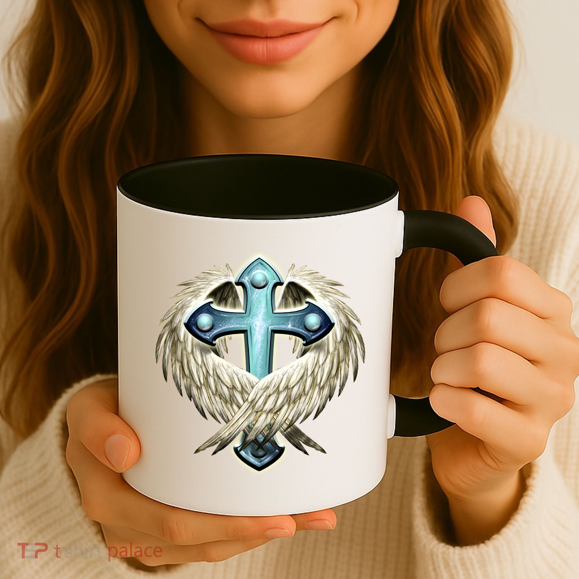 Cross With Wings Coffee Mug