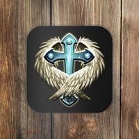 Cross With Wings Coaster thumb 0