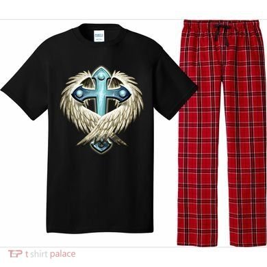 Cross With Wings Pajama Set