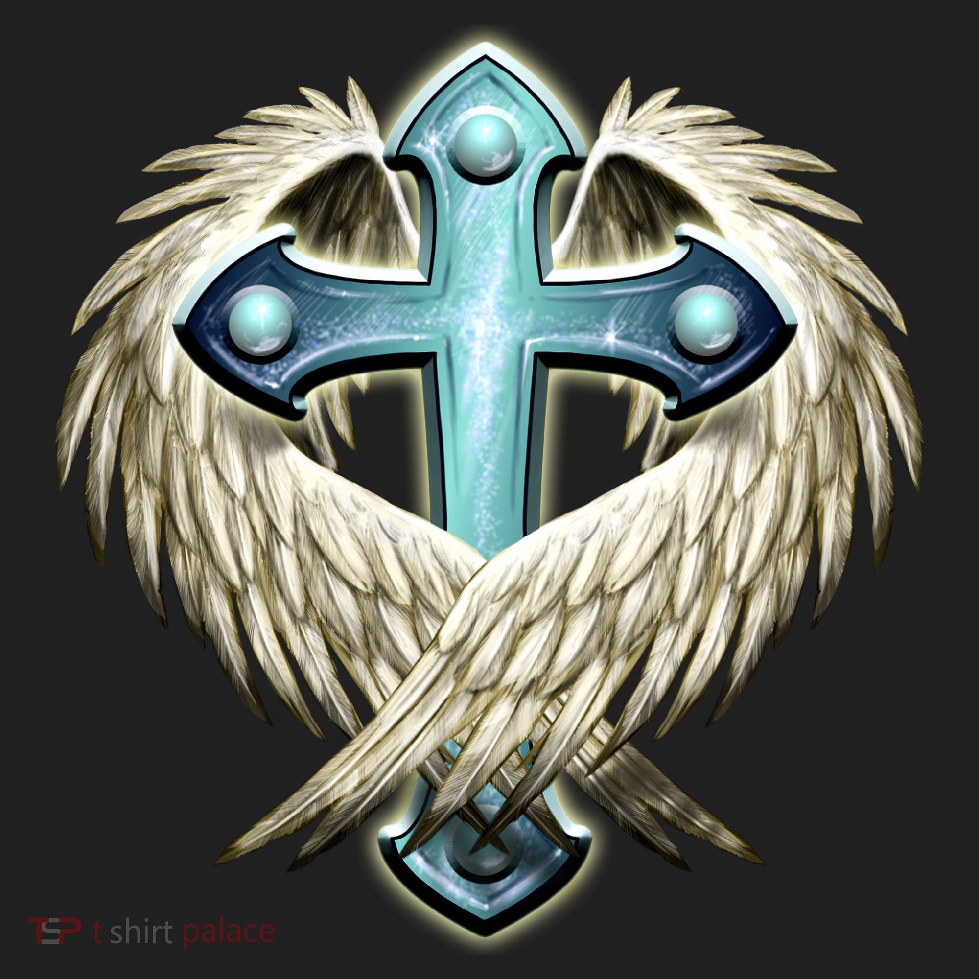 Cross With Wings Tumbler