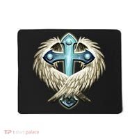Cross With Wings Mousepad thumb 0