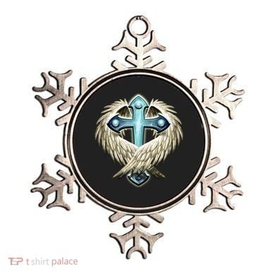 Cross With Wings Ornament