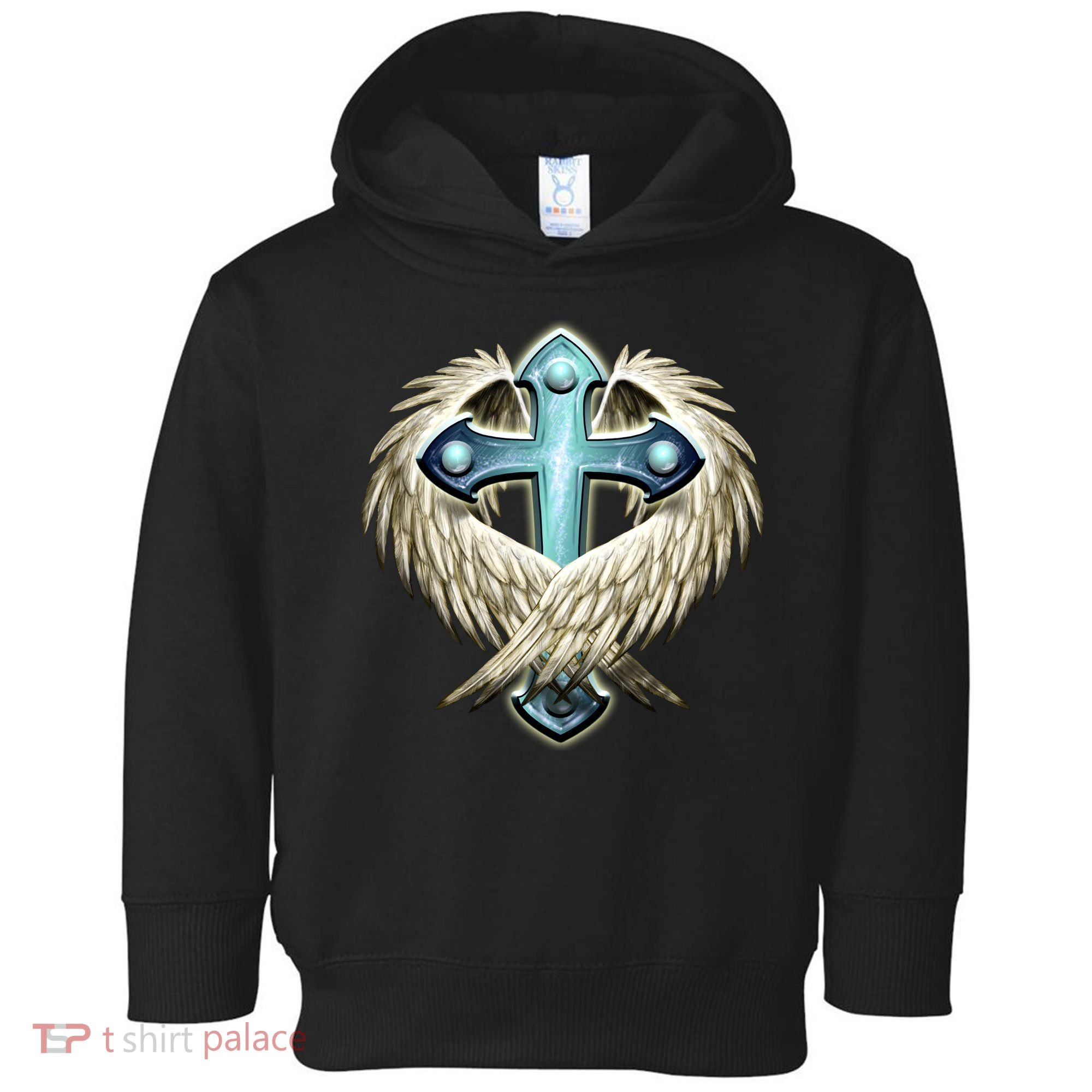 Cross With Wings Toddler Hoodie