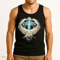 Cross With Wings Tank Top thumb 3
