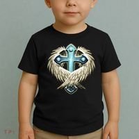 Cross With Wings Toddler T-Shirt thumb 2