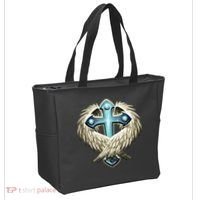 Cross With Wings Tote Bag thumb 2