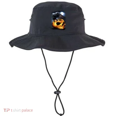 Crow Pumpkin Skull Halloween Bucket Hat