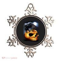 Crow Pumpkin Skull Halloween Ornament thumb 0