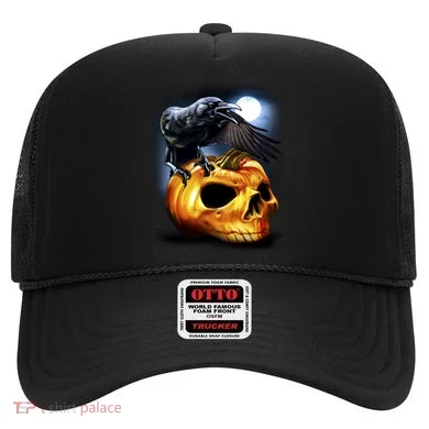 Crow Pumpkin Skull Halloween Hat