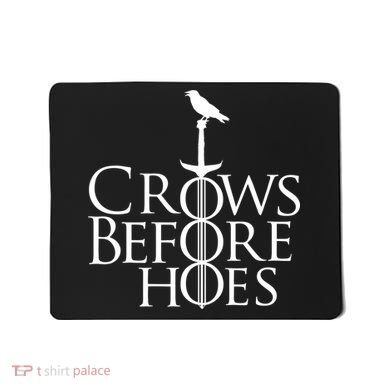 Crows Before Hoes Mousepad