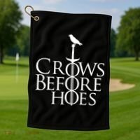 Crows Before Hoes Golf Towel thumb 1
