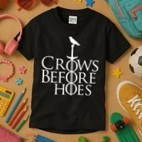 Crows Before Hoes Kids T-Shirt thumb 3