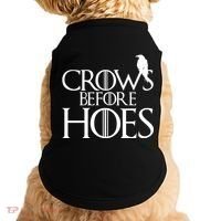 Crows Before Hoes Funny Tv Series Doggie Tank thumb 0