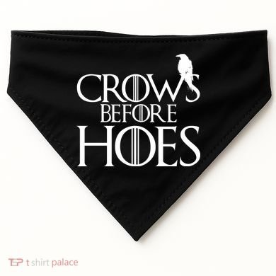 Crows Before Hoes Funny Tv Series USA-Made Doggie Bandana