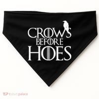 Crows Before Hoes Funny Tv Series USA-Made Doggie Bandana thumb 0