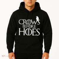 Crows Before Hoes Funny Tv Series Hoodie thumb 2