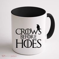 Crows Before Hoes Funny Tv Series Coffee Mug thumb 1