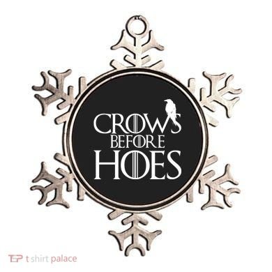 Crows Before Hoes Funny Tv Series Ornament