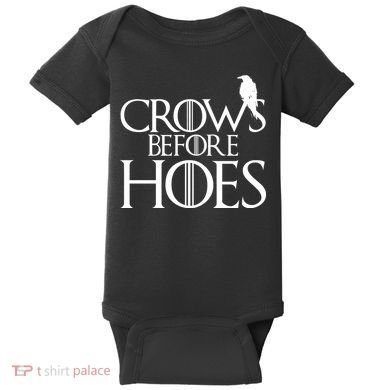 Crows Before Hoes Funny Tv Series Baby Bodysuit