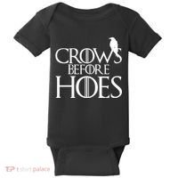 Crows Before Hoes Funny Tv Series Baby Bodysuit thumb 0