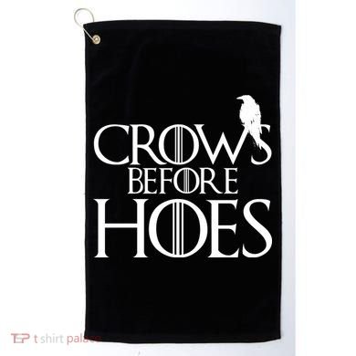 Crows Before Hoes Funny Tv Series Golf Towel