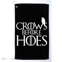 Crows Before Hoes Funny Tv Series Golf Towel thumb 0