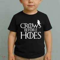 Crows Before Hoes Funny Tv Series Toddler T-Shirt thumb 2