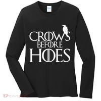 Crows Before Hoes Funny Tv Series Women's Long Sleeve Shirt thumb 0