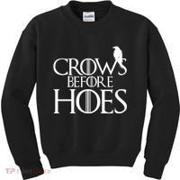 Crows Before Hoes Funny Tv Series Kids Sweatshirt thumb 0