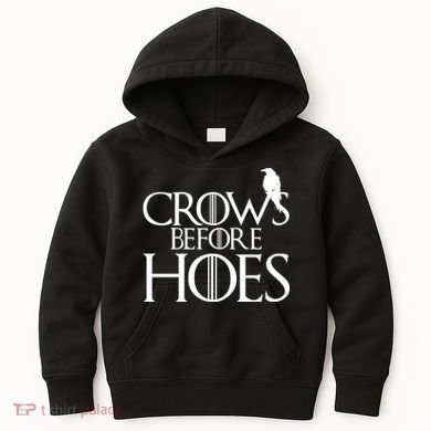 Crows Before Hoes Funny Tv Series Kids Hoodie