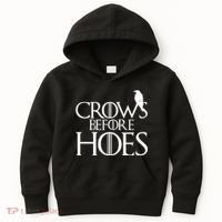 Crows Before Hoes Funny Tv Series Kids Hoodie thumb 0