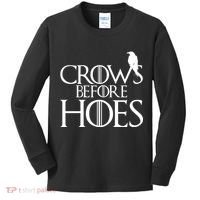 Crows Before Hoes Funny Tv Series Kids Long Sleeve Shirt thumb 0