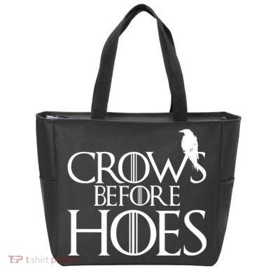 Crows Before Hoes Funny Tv Series Tote Bag