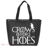 Crows Before Hoes Funny Tv Series Tote Bag thumb 0