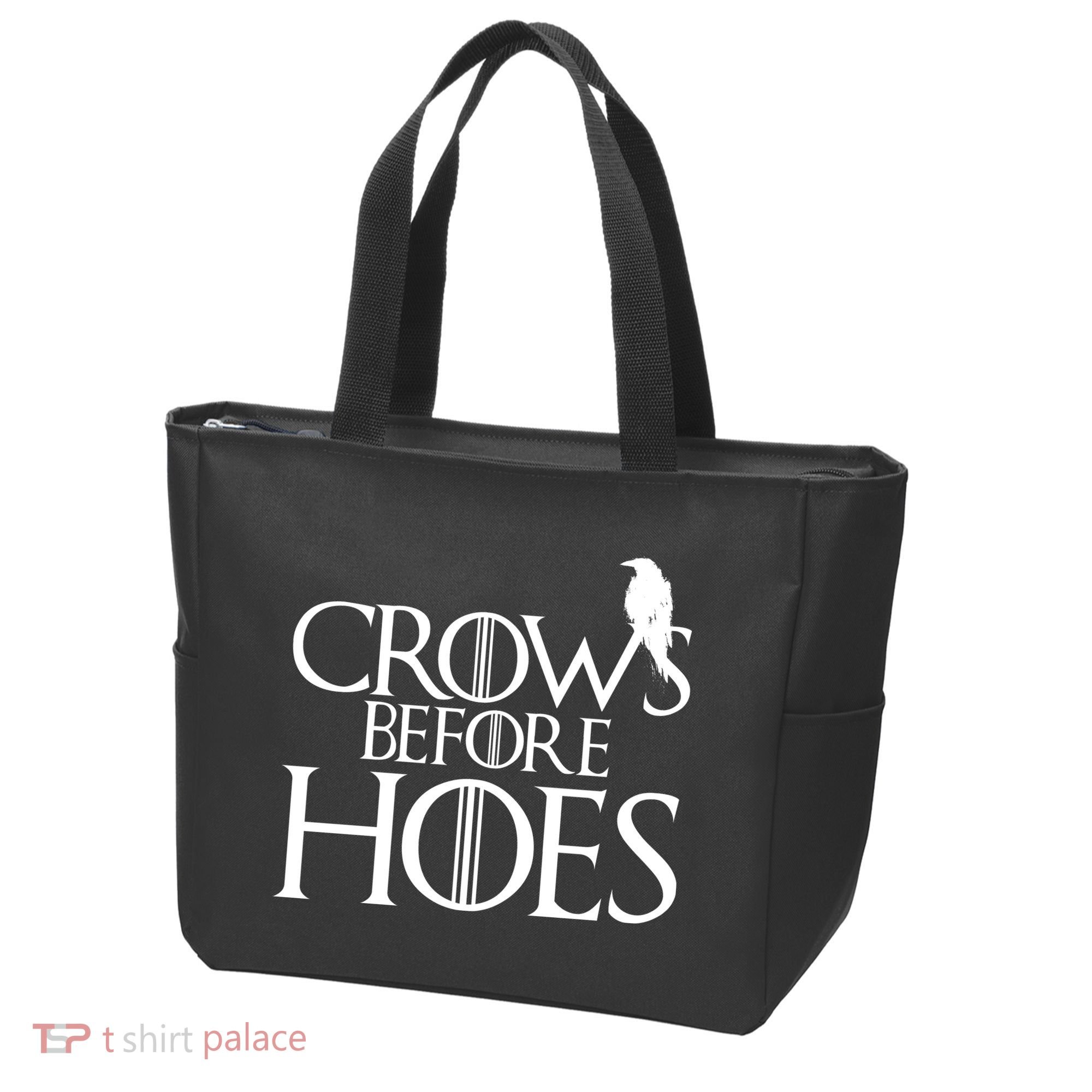 Crows Before Hoes Funny Tv Series Tote Bag
