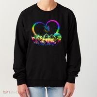 Cute Rainbow Paint Kitten Butterfly Heart Women's Sweatshirt thumb 0