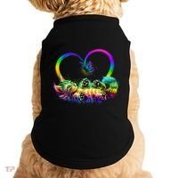 Cute Rainbow Paint Kitten Butterfly Heart Doggie Tank thumb 0