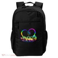 Cute Rainbow Paint Kitten Butterfly Heart Backpack thumb 0